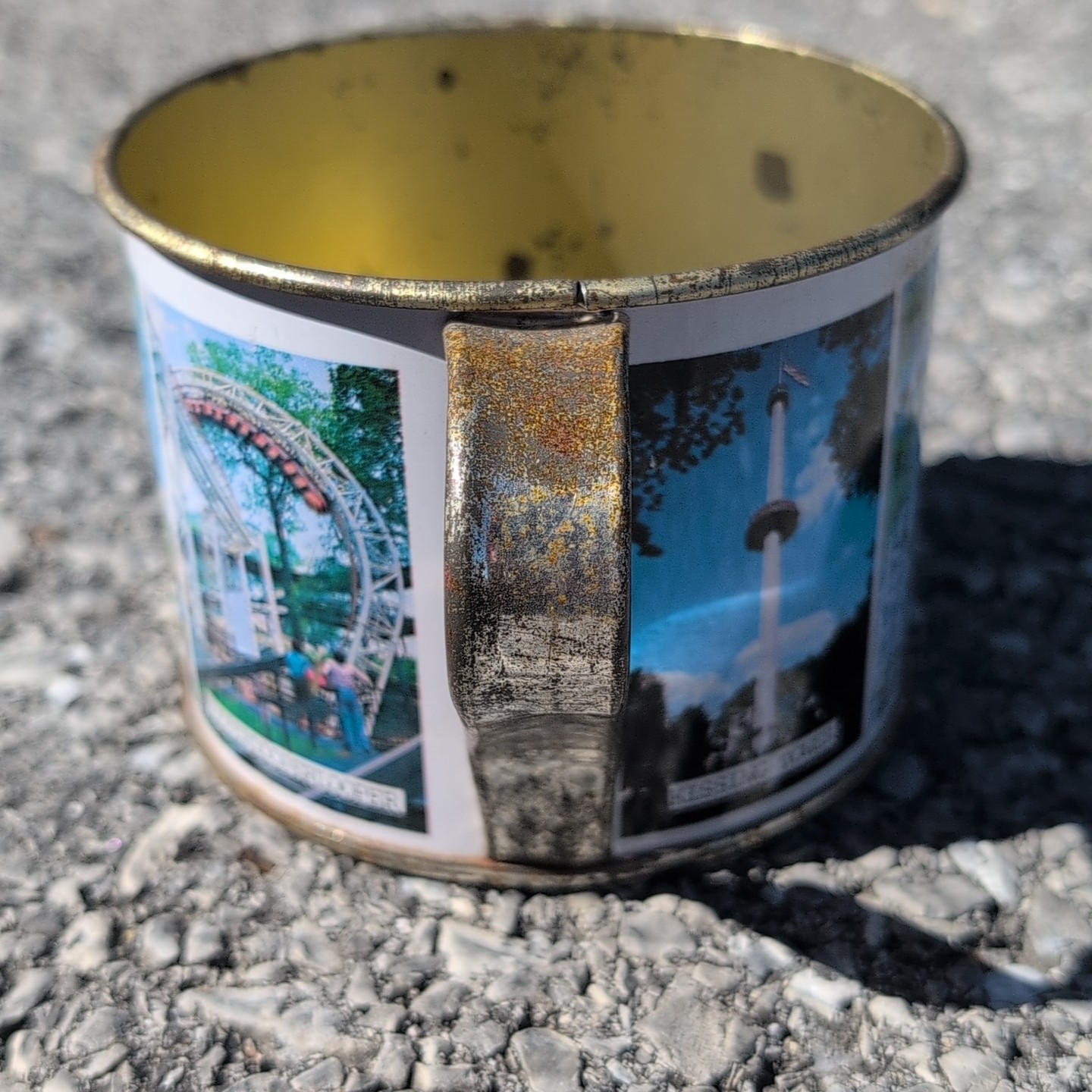 Vintage Hersheypark HERSHEY PA Comet SooperDooperLooper Tin Metal Souvenir Cup