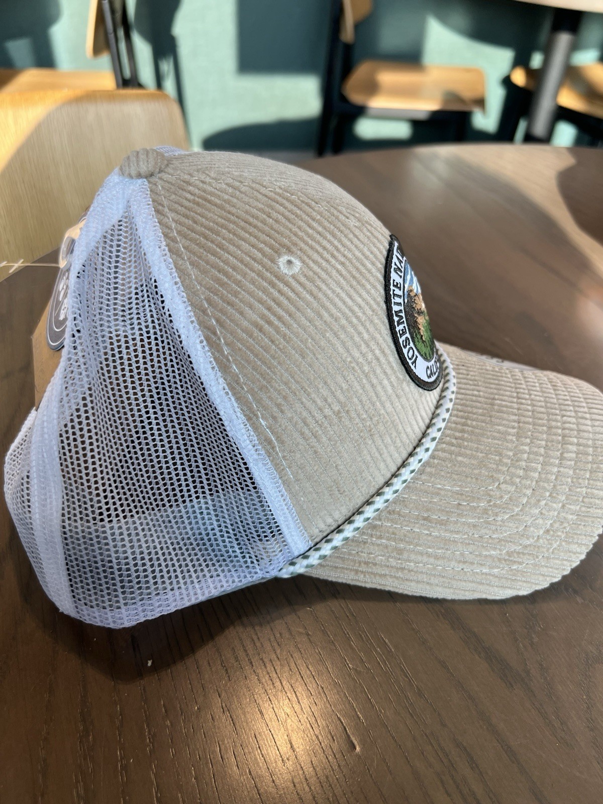 Yosemite National Park California Beige Mesh Trucker Hat National Parks
