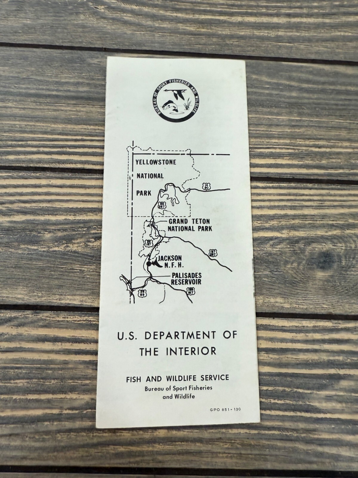 U.S. Department Of The Interior Jackson National Fish Hatchery Brochure 1960s Vi