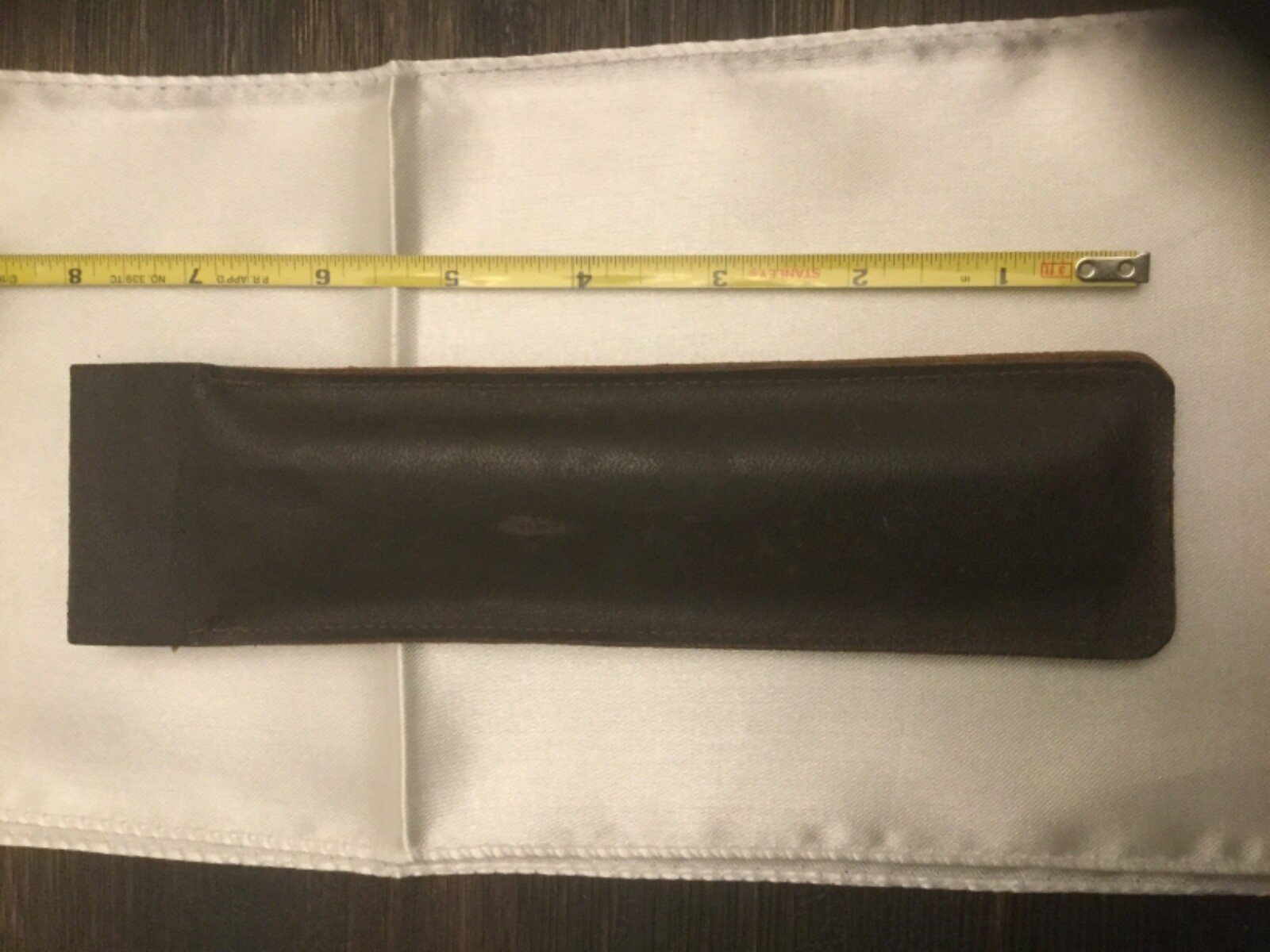 VINTAGE ESTATE FIND LEATHER PENCIL CASE GREAT SMOKY MTS NATL PARK