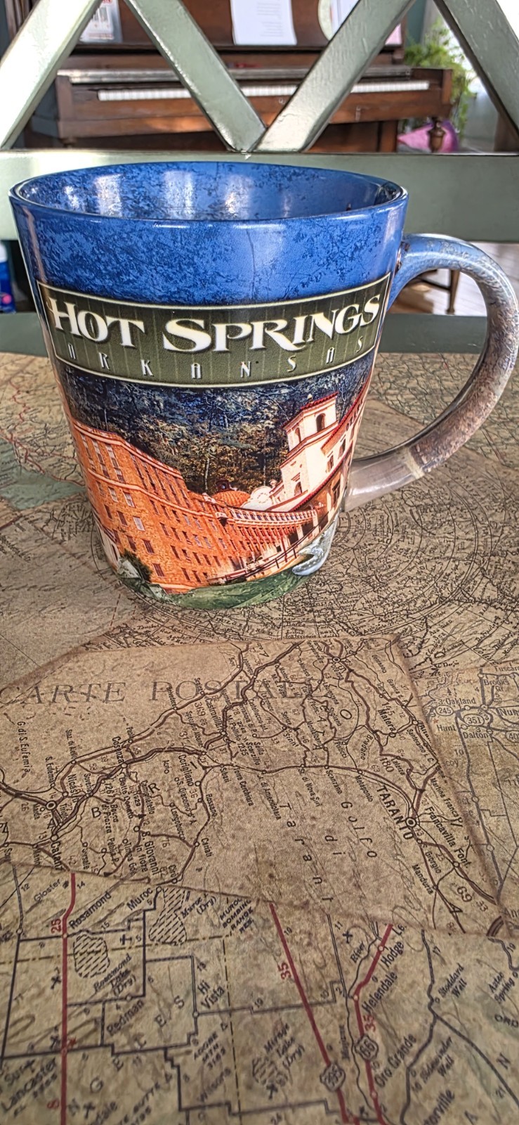 ARKANSAS HOT SPRINGS NATIONAL PARK MUG Coffee Bathouse Row Army Navy Hospital
