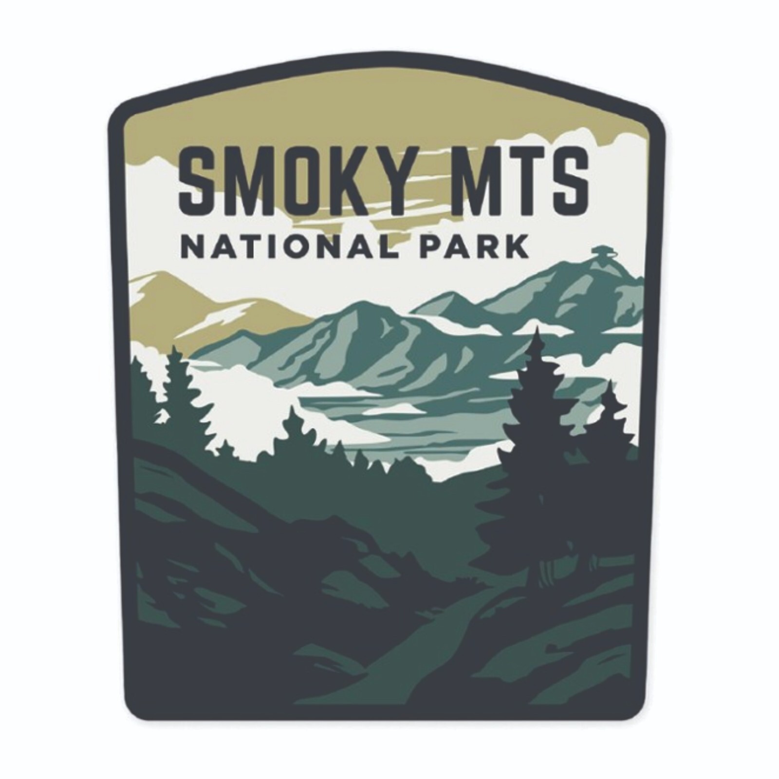 Great Smokey Mountain National Park Sticker N. Carolina Tennessee National Park
