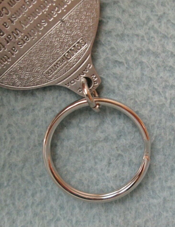 MOUNT INDEPENDENCE STATE HISTORIC SITE PEWTER KEYCHAIN Vermont A2
