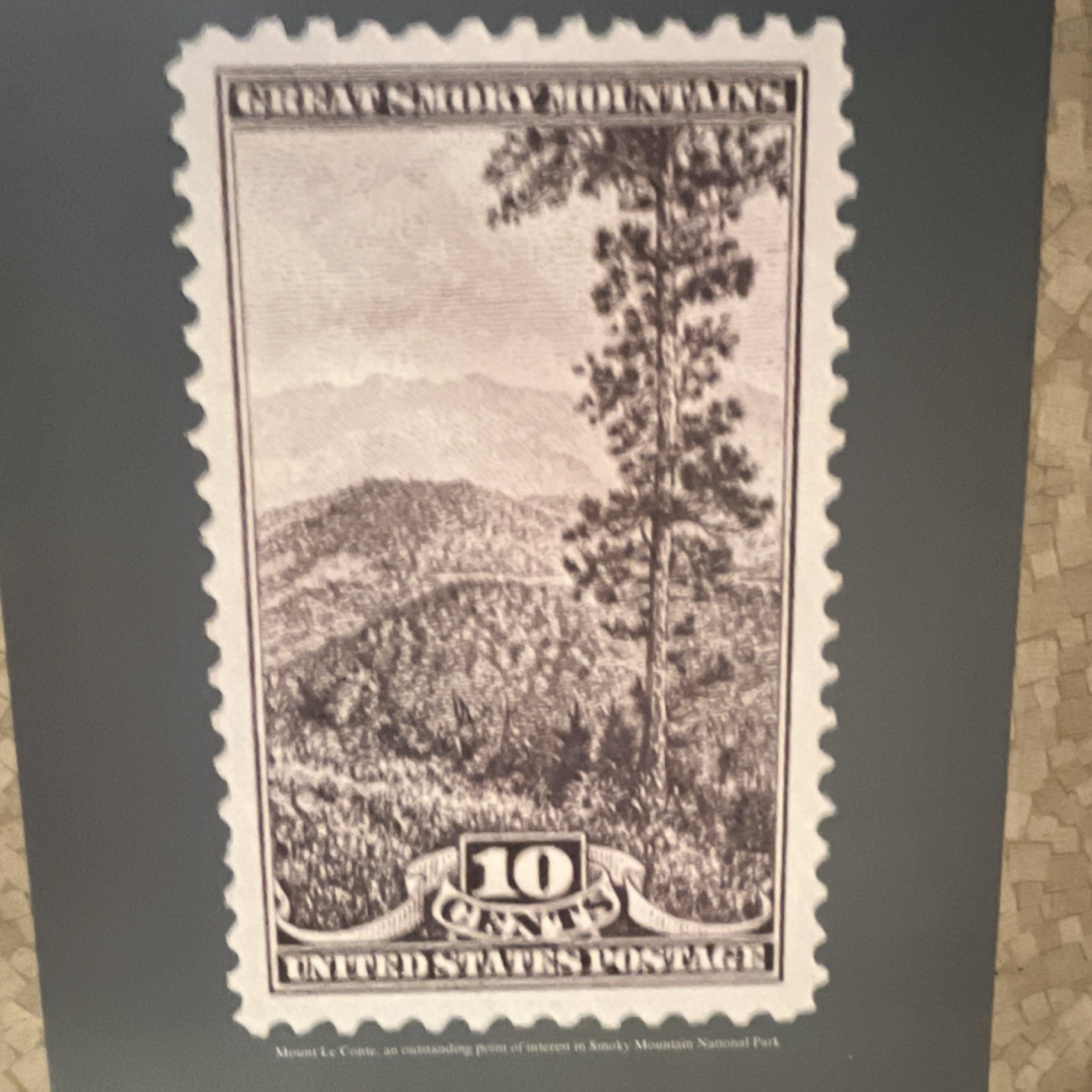 Set of 4 National Park Stamp Prints – Grand Canyon, Yosemite, Zion & Smoky Moun…