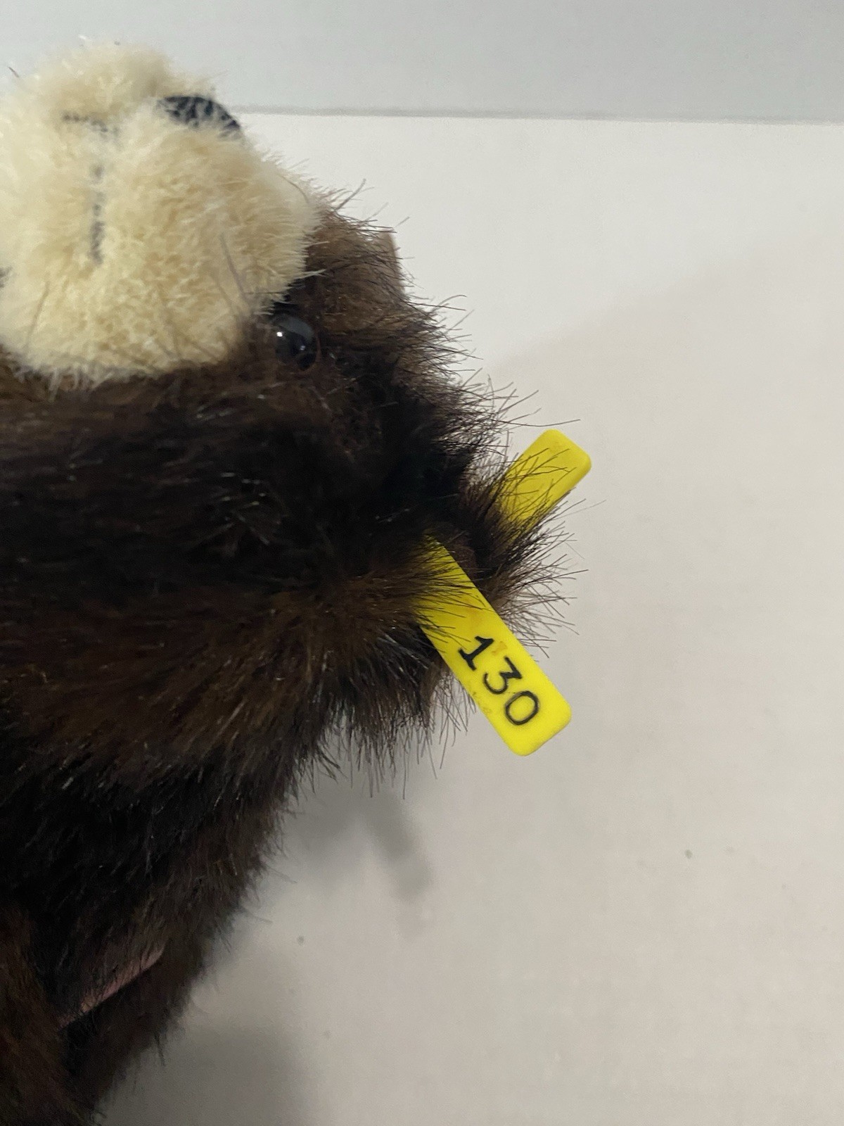 Vintage The Yosemite Wild Bear Project Plush Black Bear Ear Tag #130