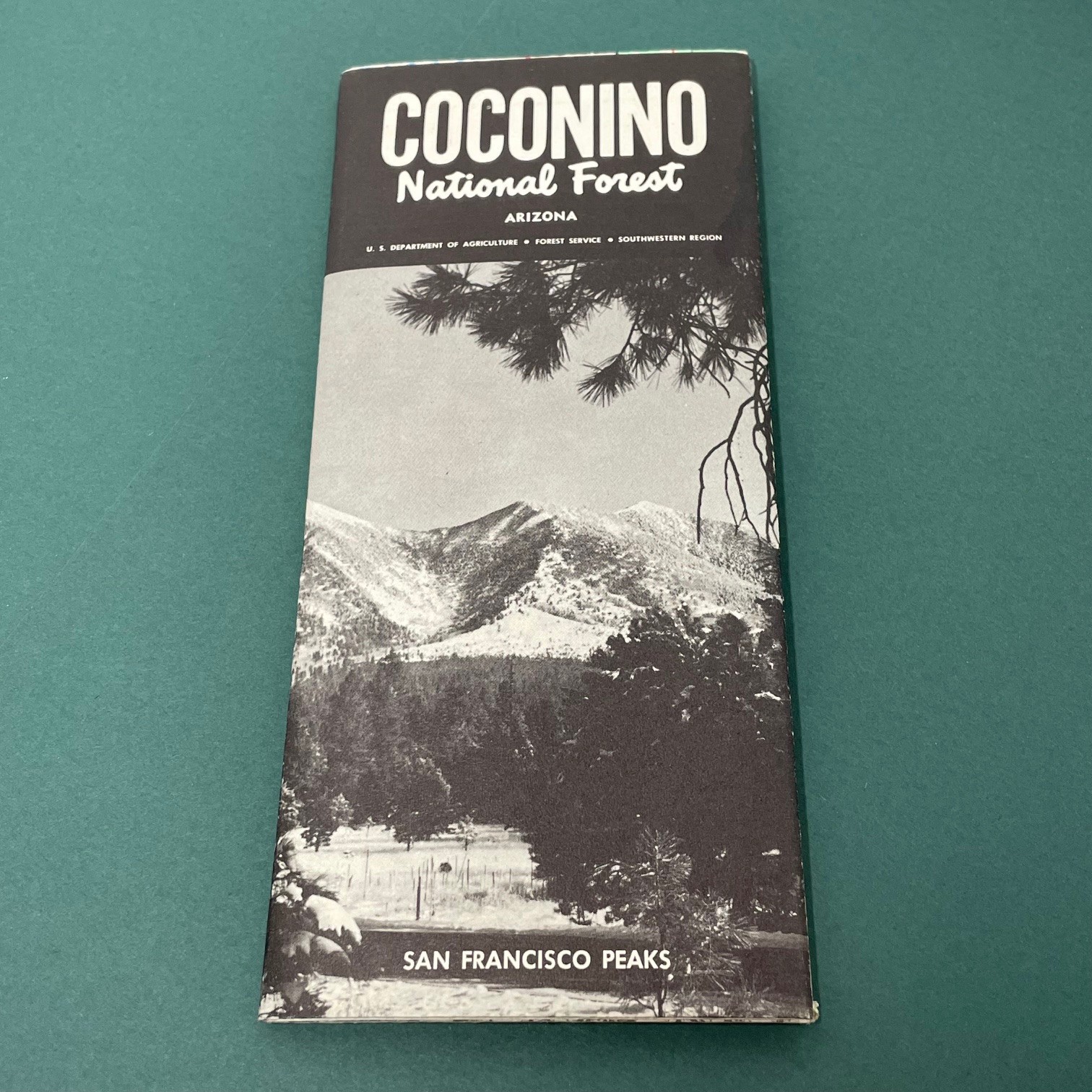 VTG 1968 Coconino National Forest Arizona Map US Dept of Agriculture – Excellent