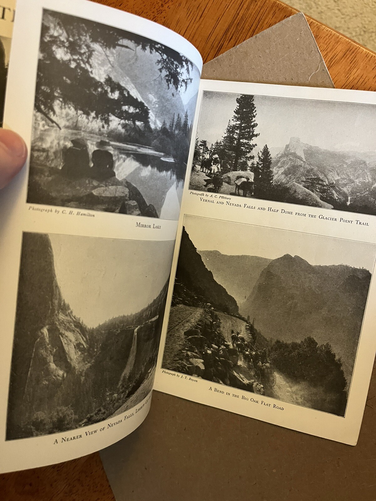 Vintage Yosemite National Park Photo Guide Paperback book