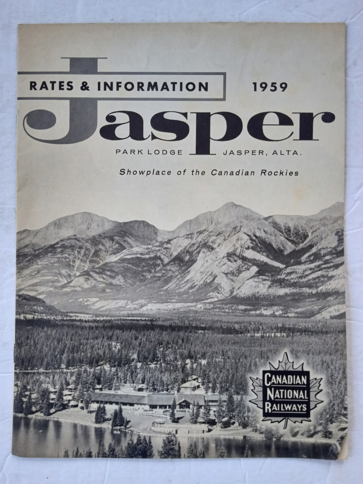 JASPER PARK LODGE Alberta 1959 Rates Information Book Canadian National Railways