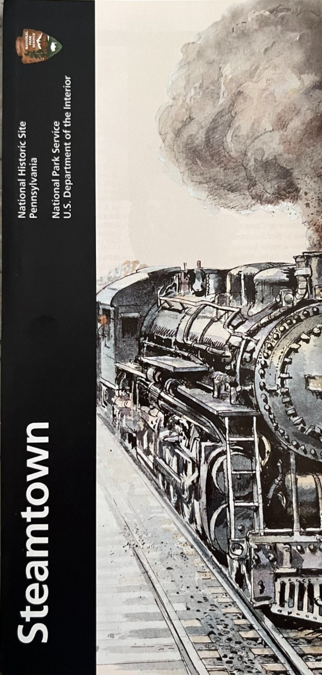 Newest STEAMTOWN NHS – PA NATIONAL PARK SERVICE UNIGRID BROCHURE MAP GPO 2024