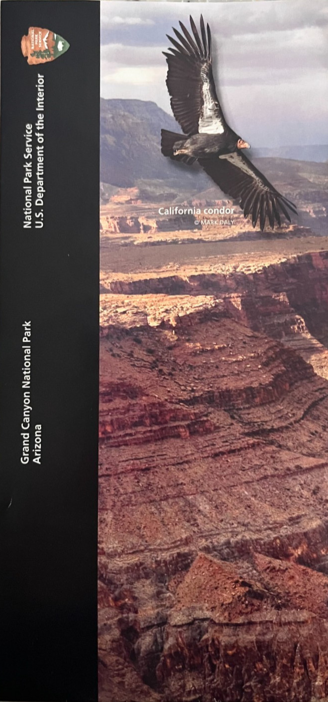GRAND CANYON NP – Arizona NATIONAL PARK SERVICE UNIGRID BROCHURE/MAP GPO 2023