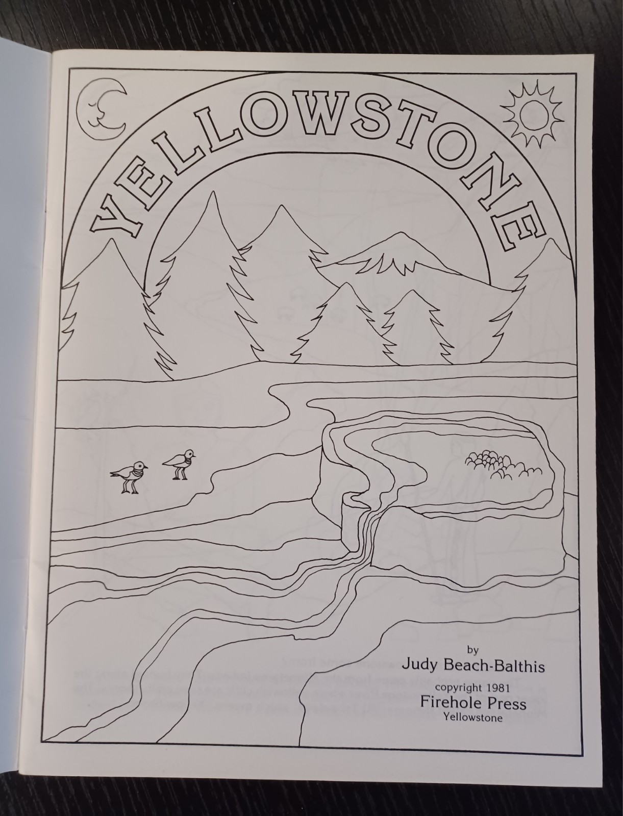 VTG Yellowstone, A Children’s Guide, 1981 National Parks, Coloring Book