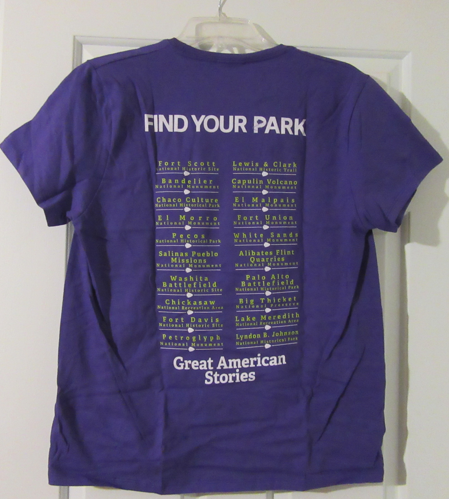National Park Service Centennial 100 Year Anniversary Ladies Purple T-shirt SMLL
