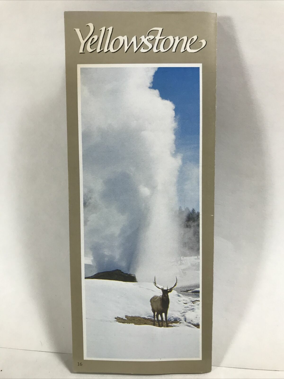 1985 YELLOWSTONE NATIONAL PARK Full Color Travel Brochure Tour Guide & Maps