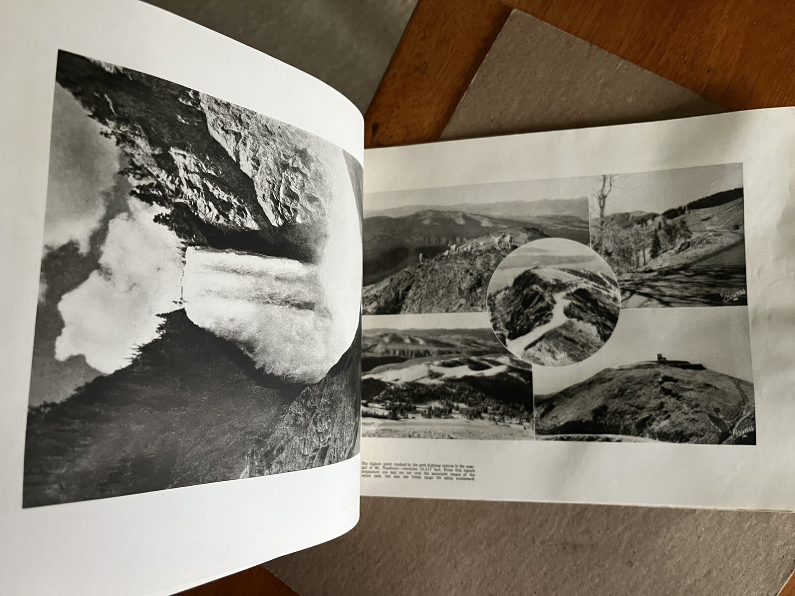 Vintage 1940 Hayne ‘ s Souvenir Album Yellowstone National Park B&W Photo Album