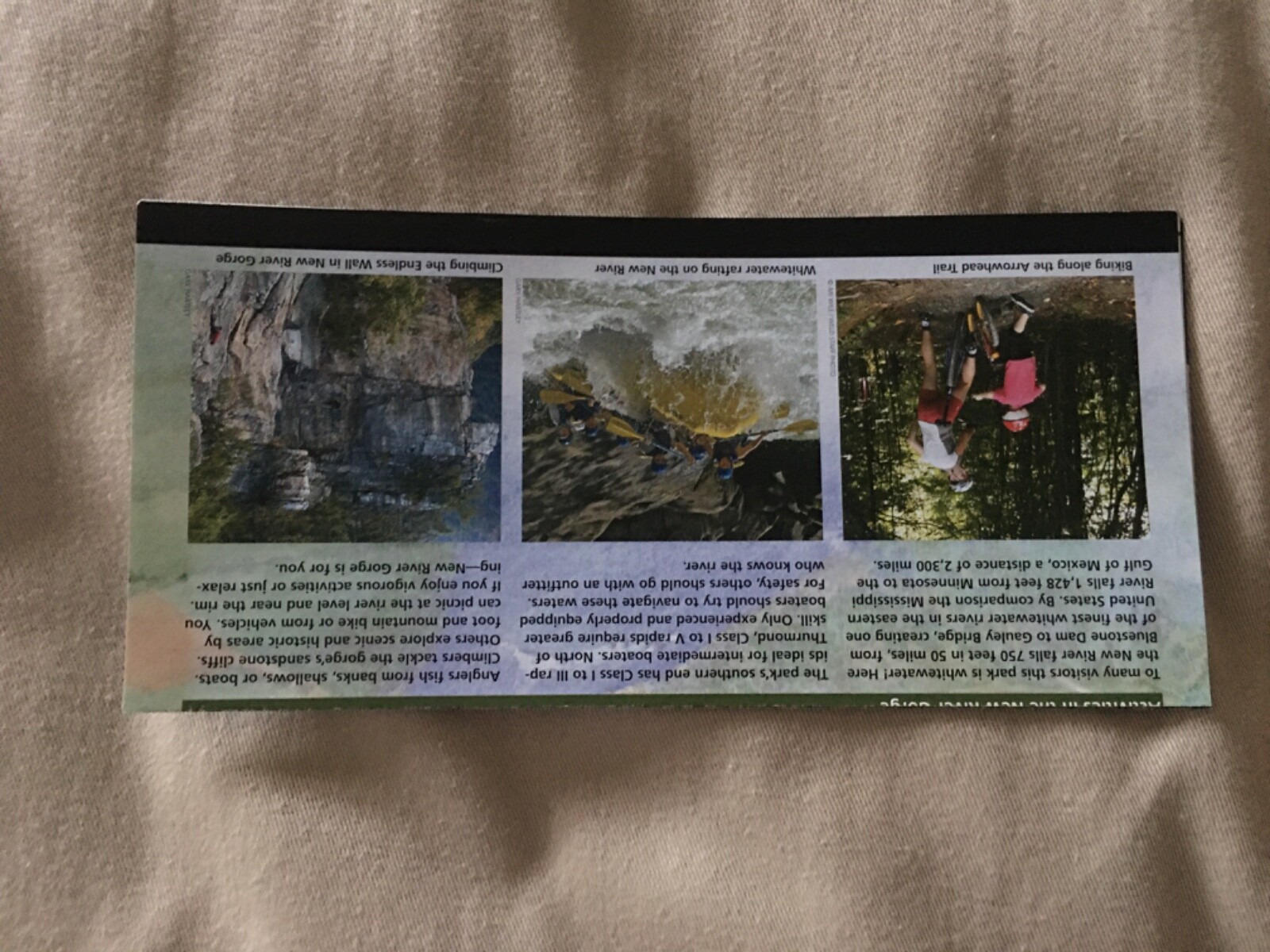 NEW RIVER GORGE West Virginia Map & Brochure NPS NATIONAL PARK SERVICE WV