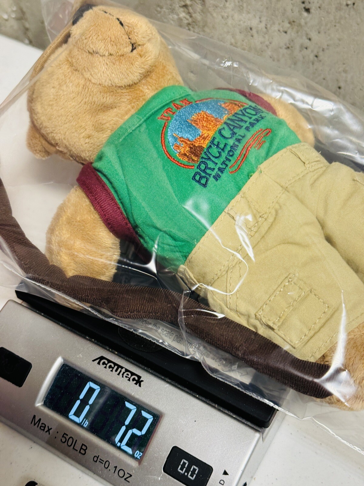Bryce Canyon National Park Utah Plush Teddy Bear Camper Hiker Backpack 10”