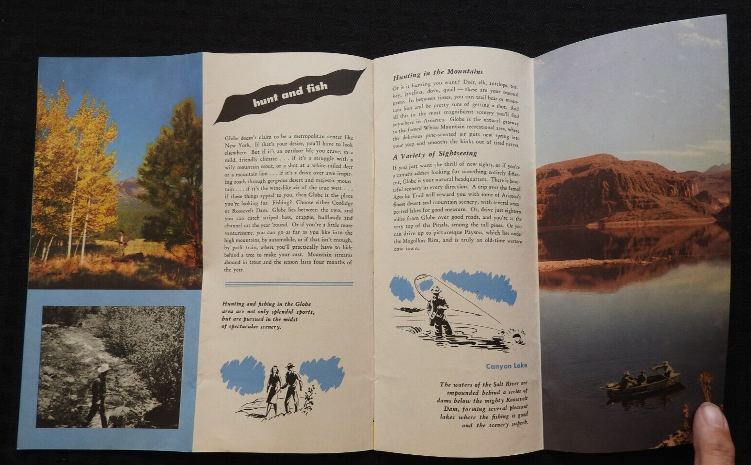 1948 Chamber of Commerce Globe AZ Visitor Packet Brochure Signed Letter Brooks
