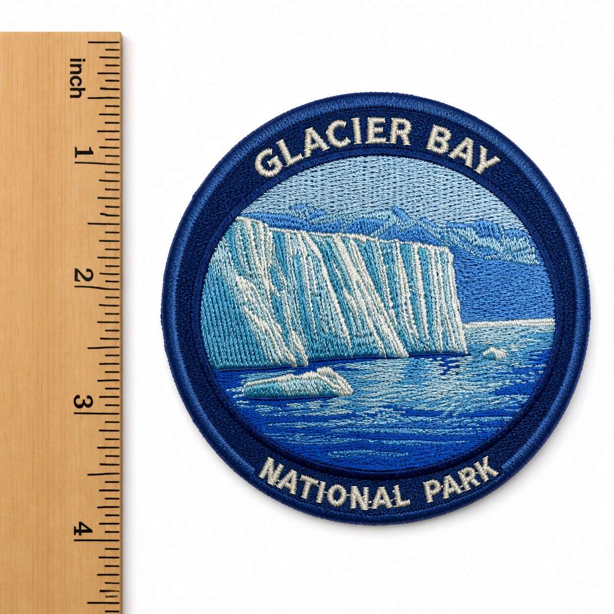 Glacier Bay National Park Embroidered Patch: Alaska Travel Souvenir Badge 3 Inch