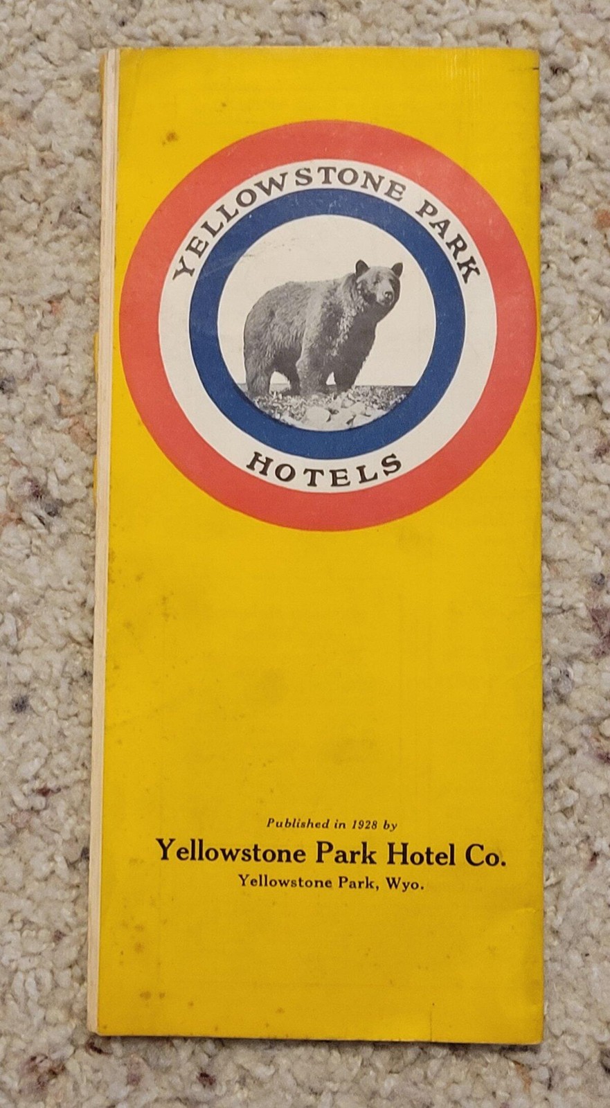 Vintage 1920s Yellowstone Park Hotels Booklet Union Pacific Brochure