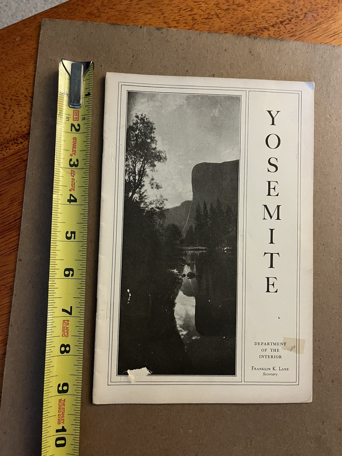 Vintage Yosemite National Park Photo Guide Paperback book