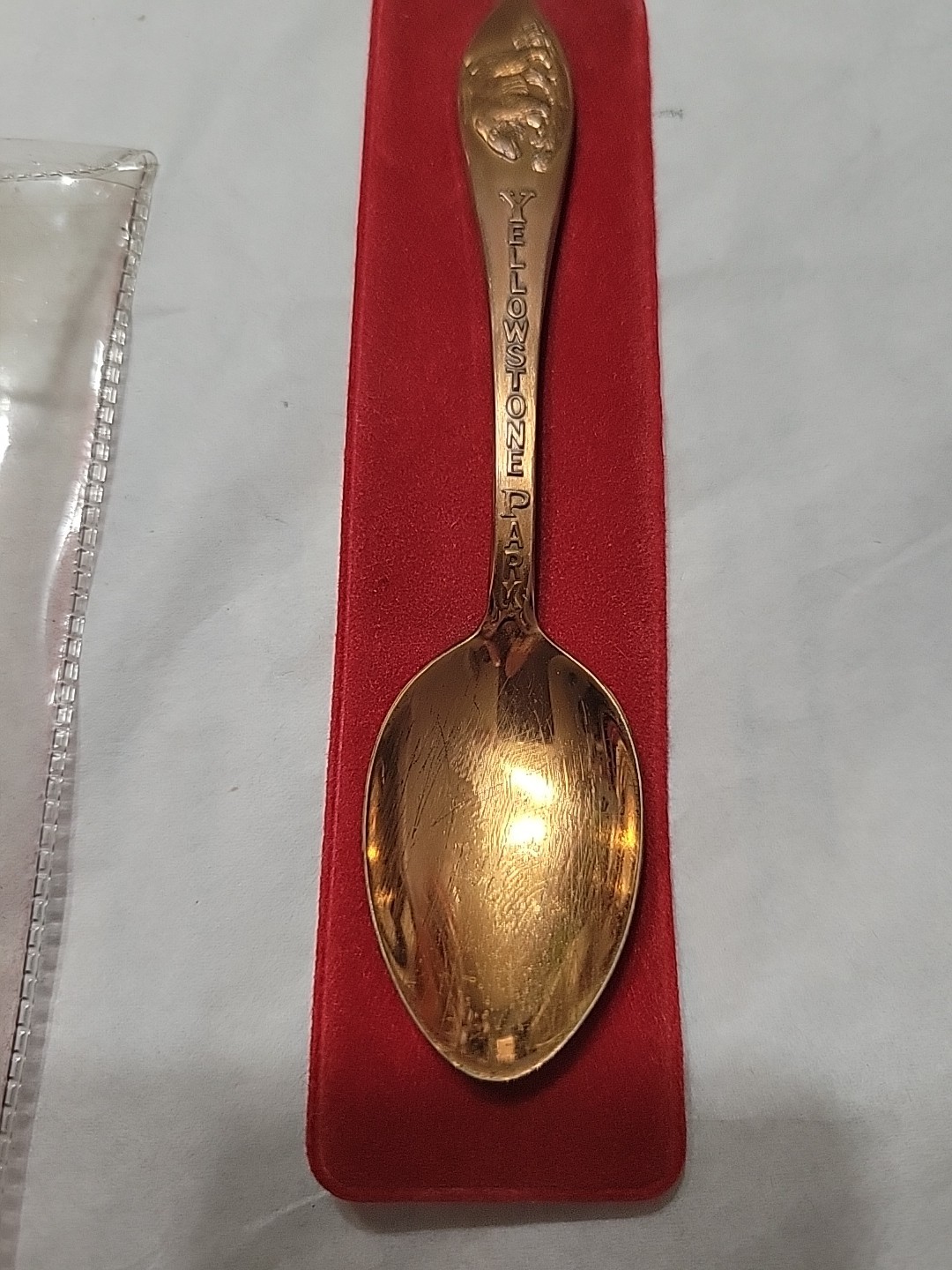 Yellowstone National Park Solid Copper Vintage Souvenir Spoon Collectible