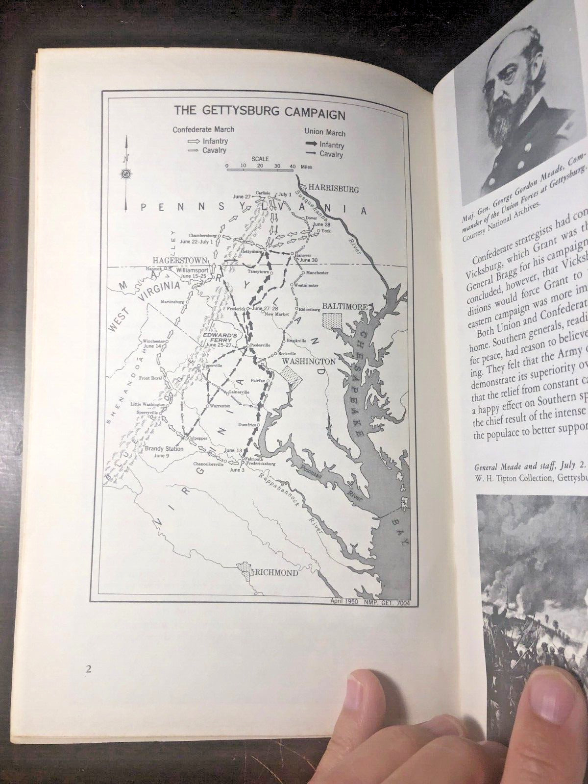VINTAGE Gettysburg National Military Park Booklet / 1962