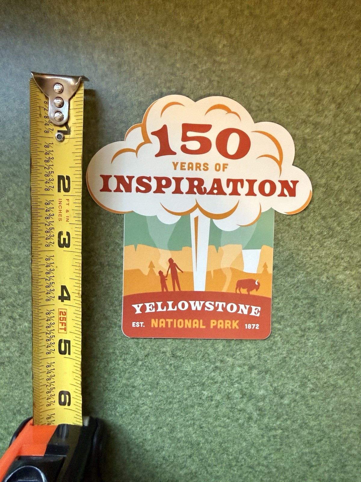 Wyoming State Parks and Yellowstone National. Travel Historical Stickers. 4pack.
