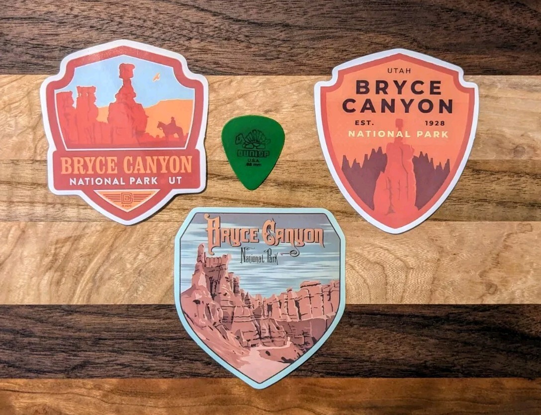Set Of Three 3″ Bryce Canyon Park Sticker Decal
