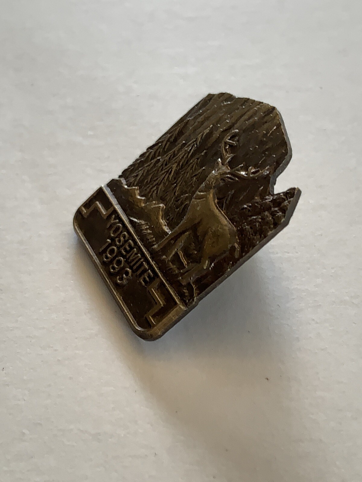 Vintage Yosemite National Park Lapel Pin Back -collectible 1993 Deer, El Capitan