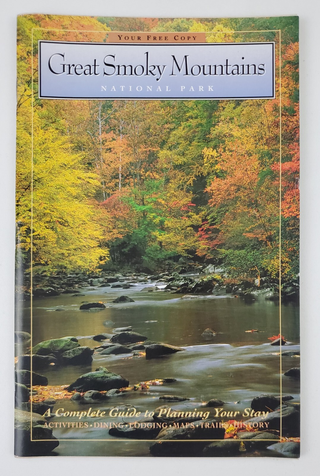 1993 Great Smoky Mountains National Park Visitors Guide Vintage Travel Booklet
