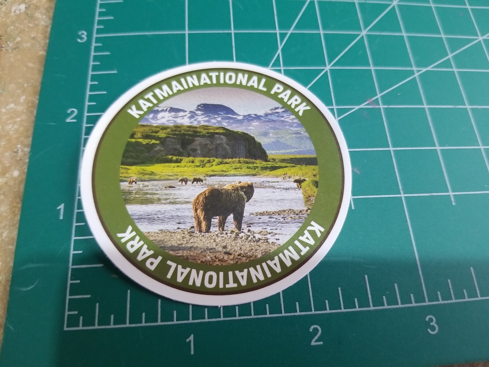 Katmainational National Park Vinyl Sticker / Decal. Waterproof Round 2.5″
