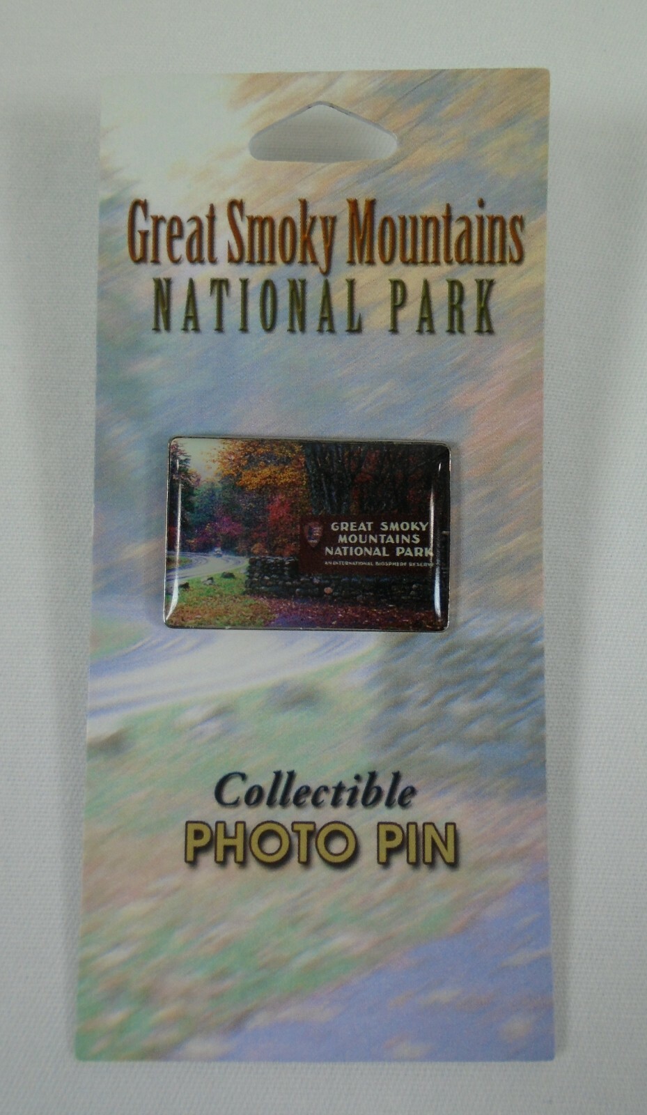 Great Smoky Mountains National Park Black Bear Postcard Patch Pin Sticker