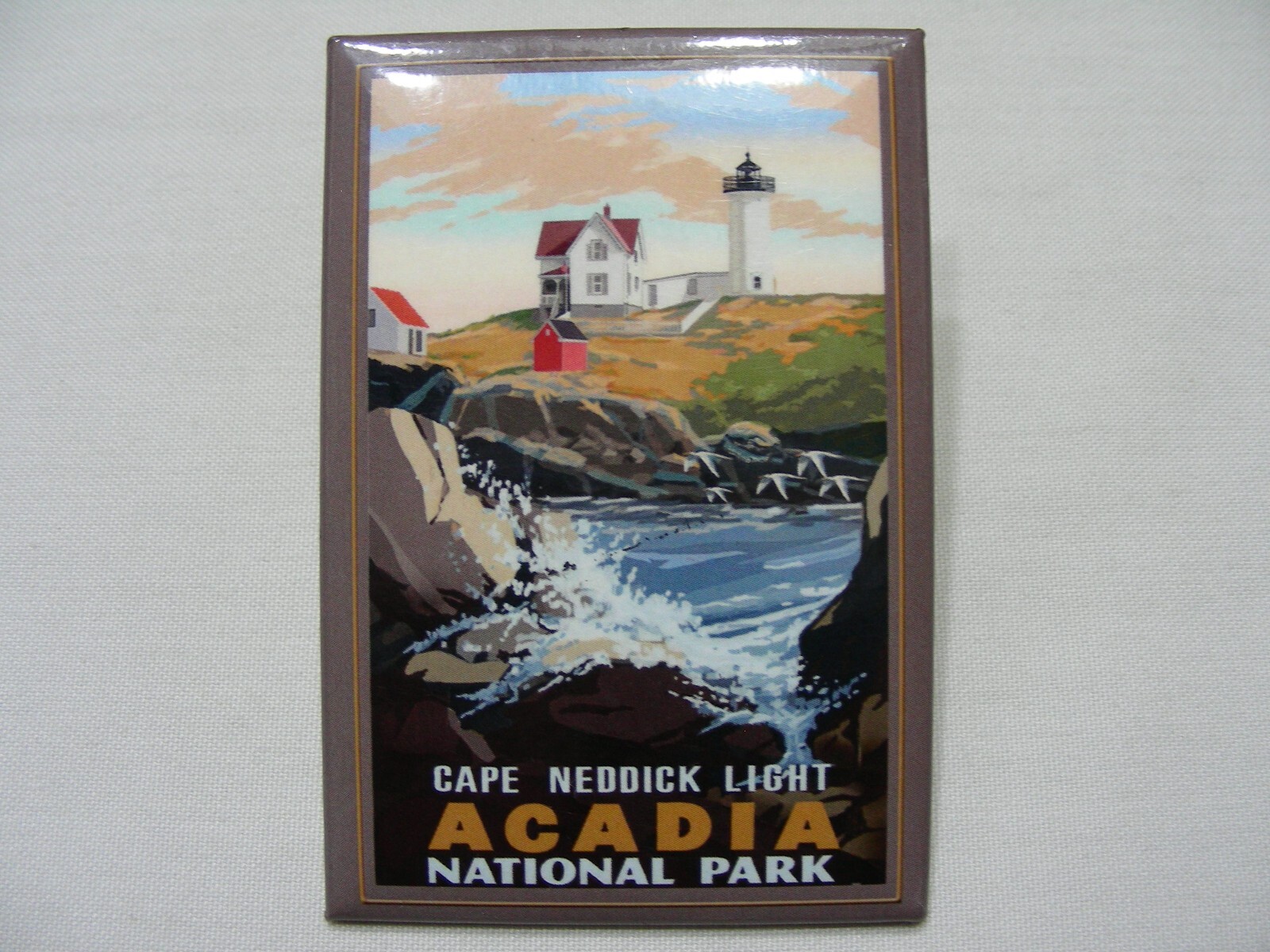 ACADIA NATIONAL PARK – Cape Neddick Lighthouse 2″ x 3″ Magnet!