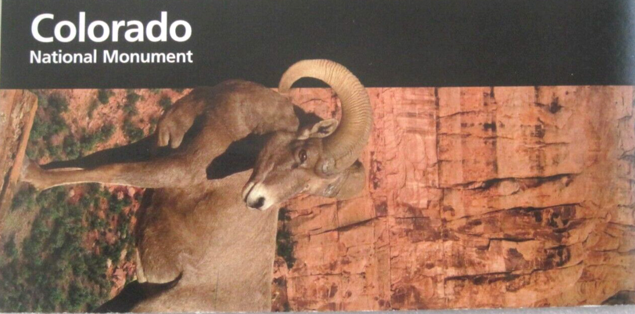 Colorado National Monument Colorado National Park Service Unigrid Brochure Map