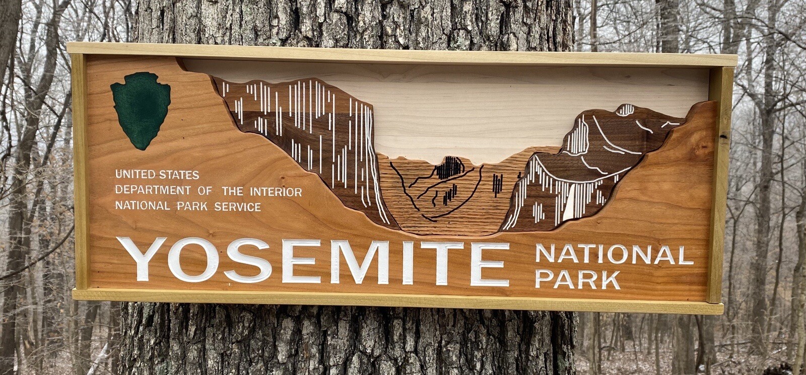 Yosemite National Park Wall Décor California CA Deluxe Entrance Sign Replica 28″