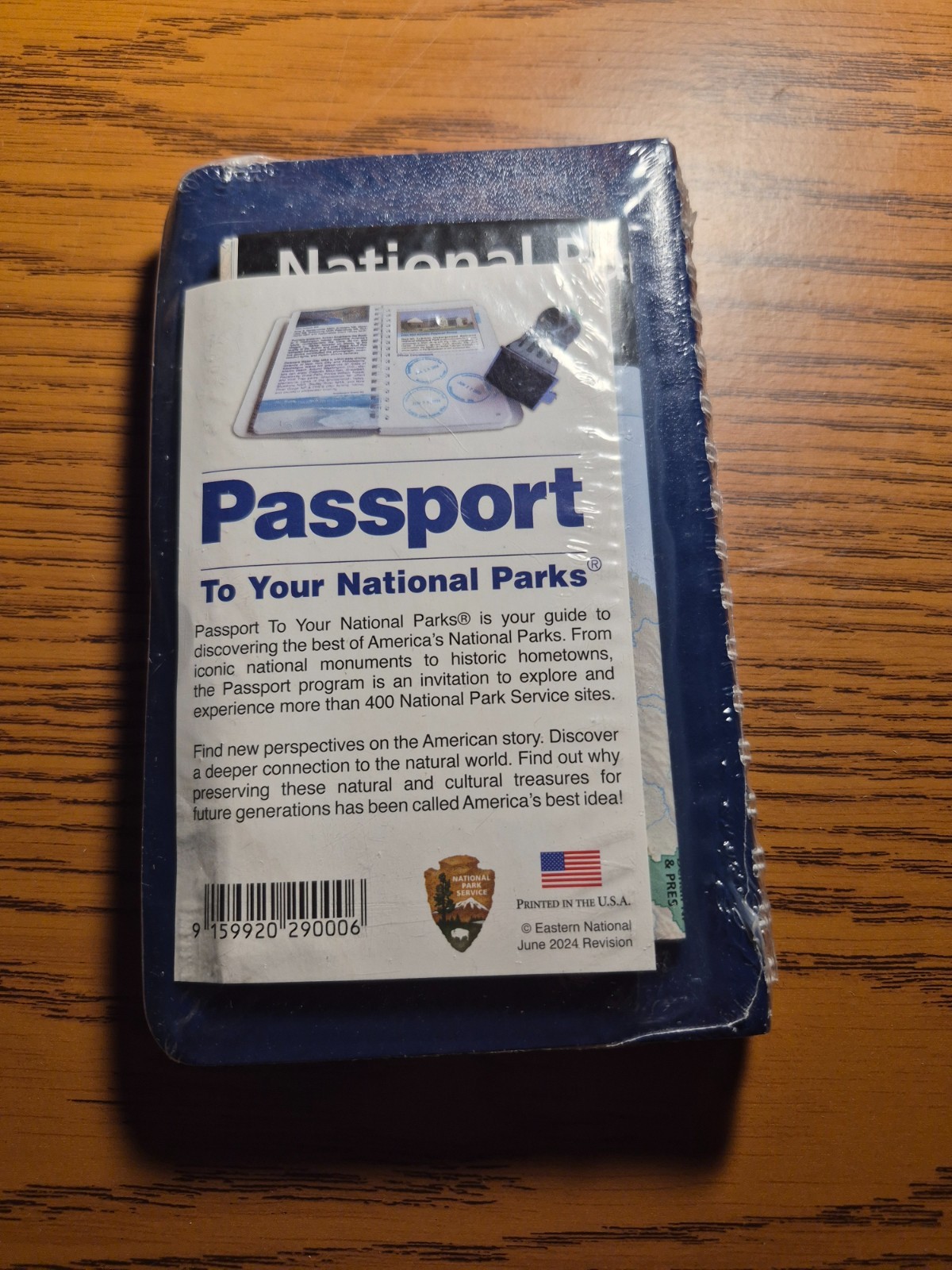 Passport To Your National Parks (2024) in shrink wrap w/map Stamp Book NPS