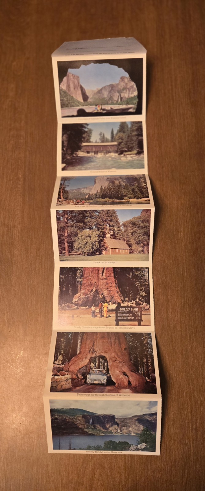Vintage Yosemite Ephemera Map Postcard Photo Permit Souvenir National Park Cali