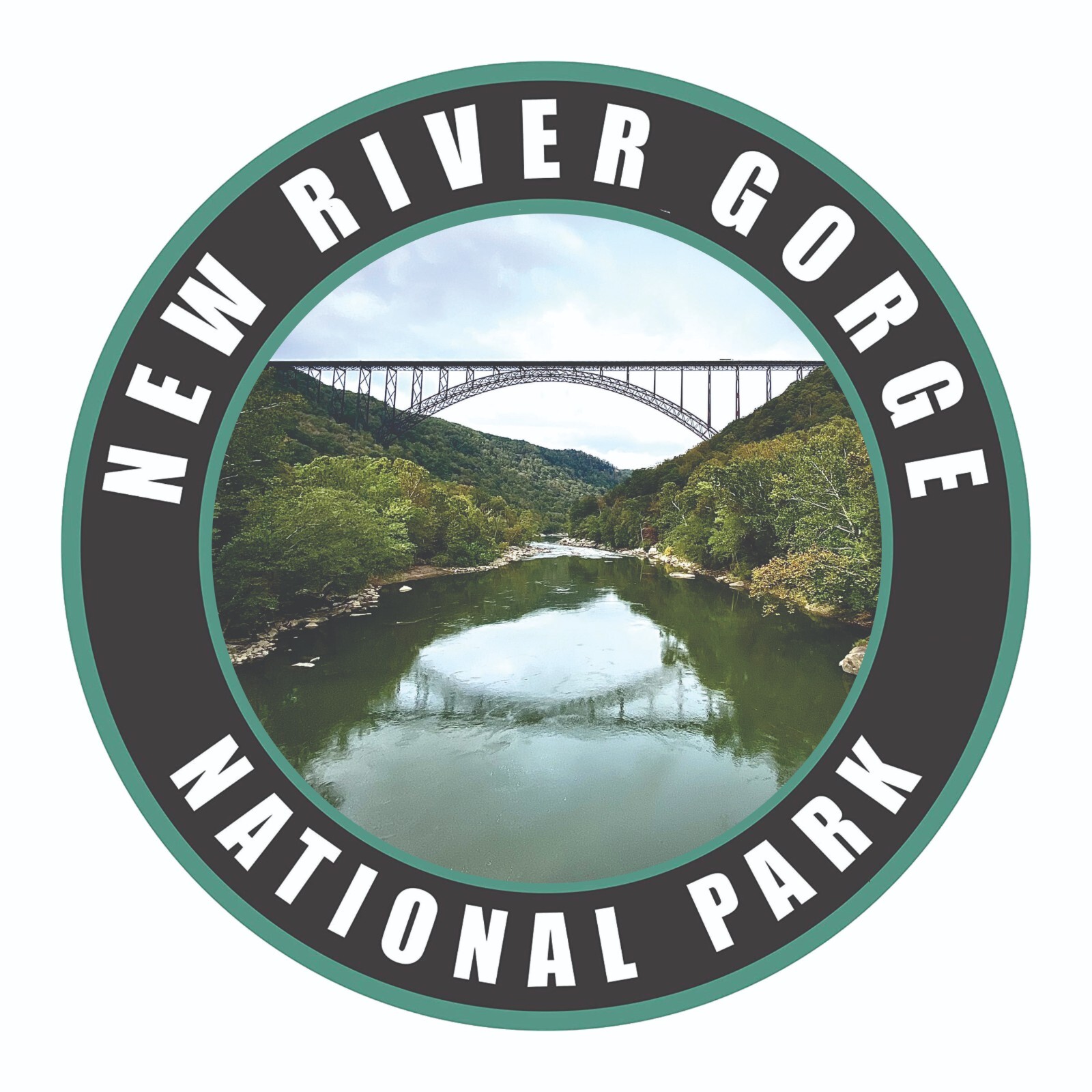 New River Gorge National Park West Virginia Sticker Decal Bumper Sticker