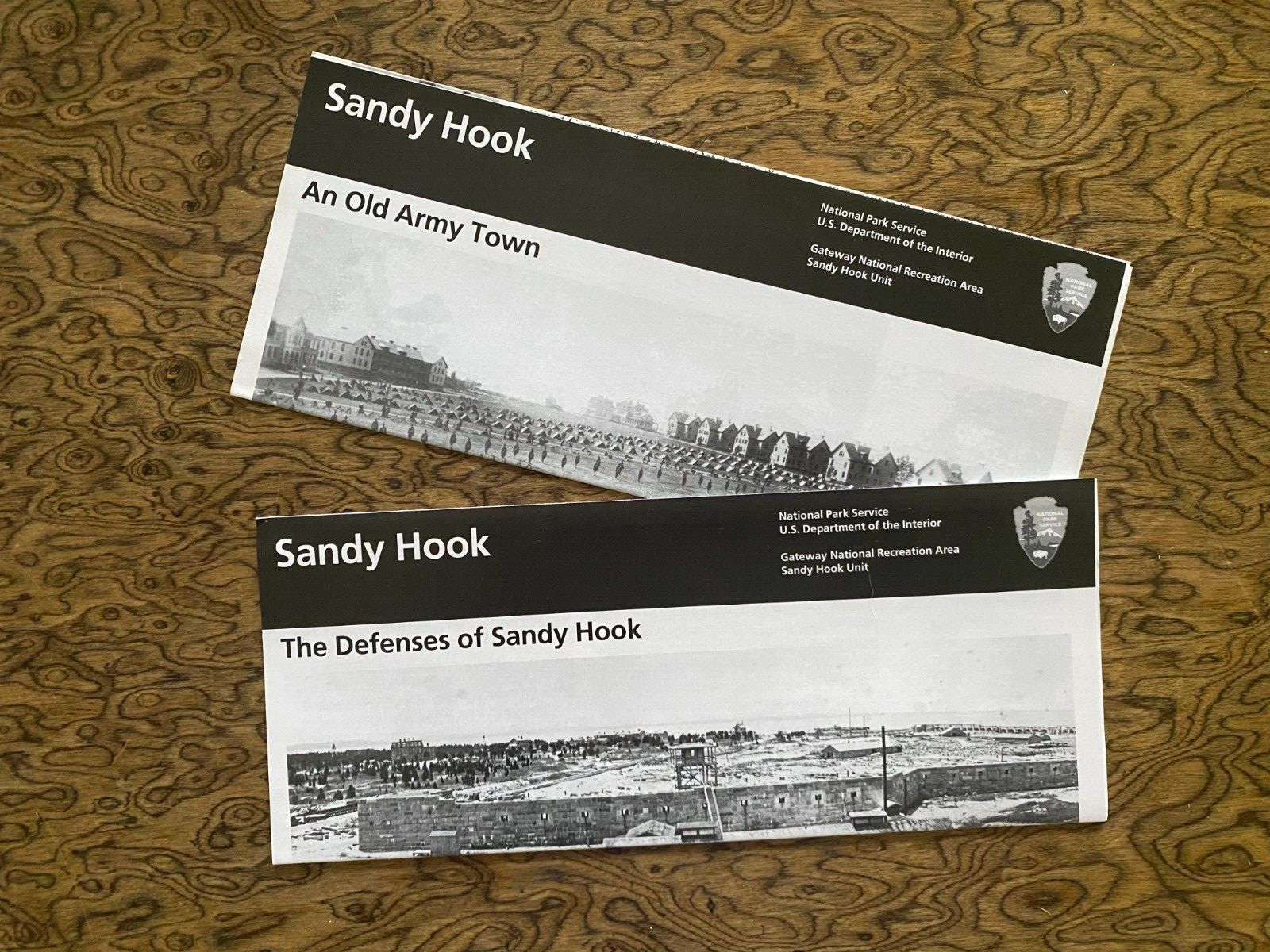 Sandy Hook Fort Hancock New Jersey Military Set of Two (2) Brochures