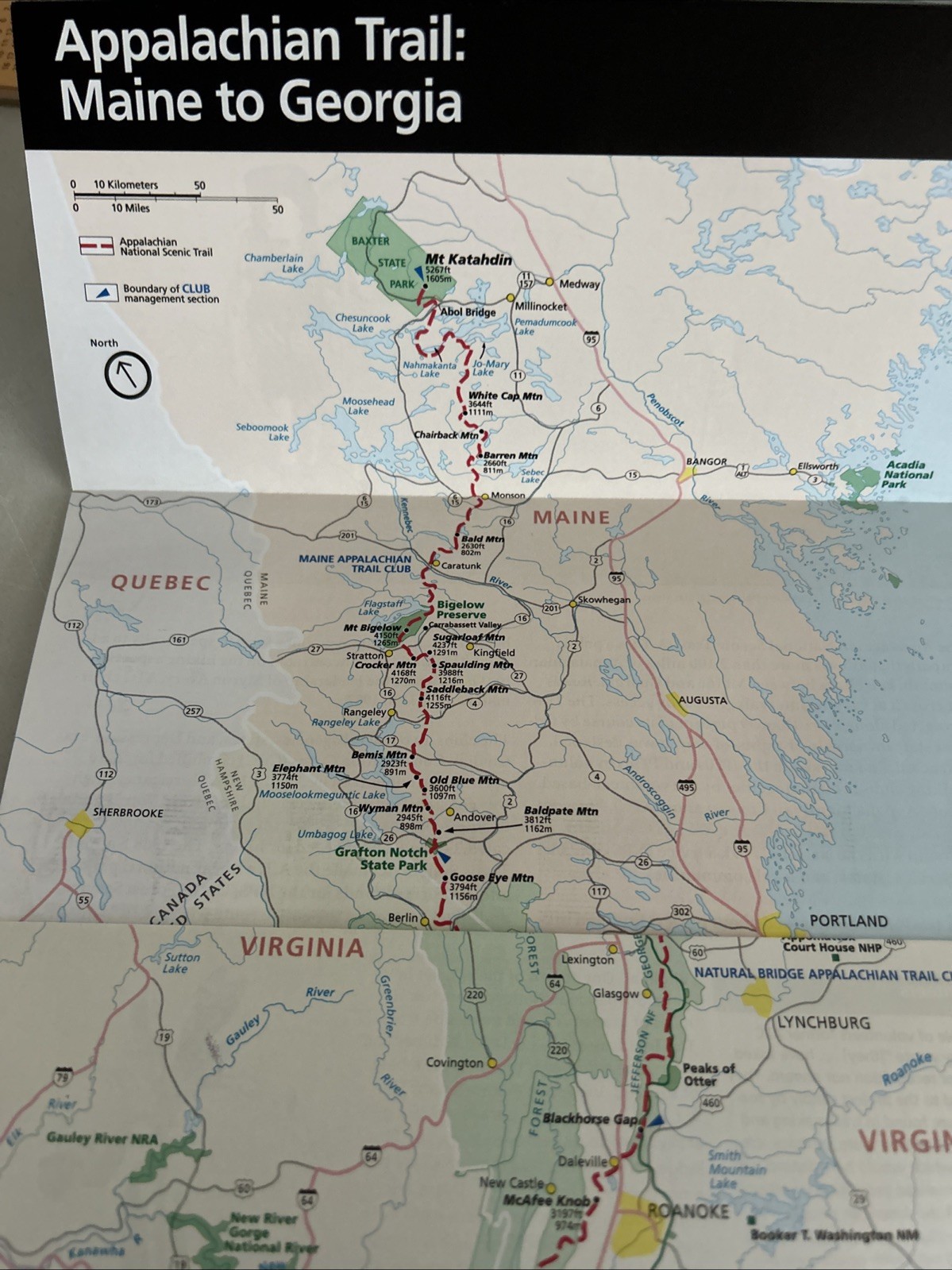 NPS Unigrid Scenic Trail Maine To Georgia Appalachian Trail hiking NC VA GA TN