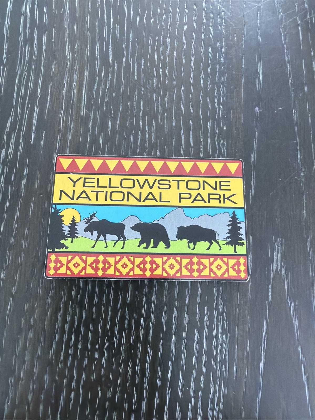 Yellowstone National Park Moose Bear Bison Magnet