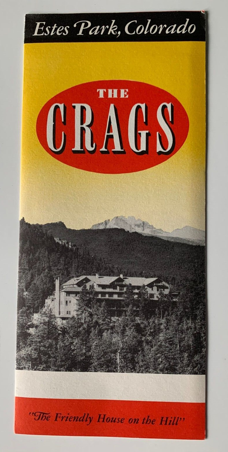 Vintage 1953 Estes Park Colorado Crags Hotel Brochure Letterhead & Rate Card