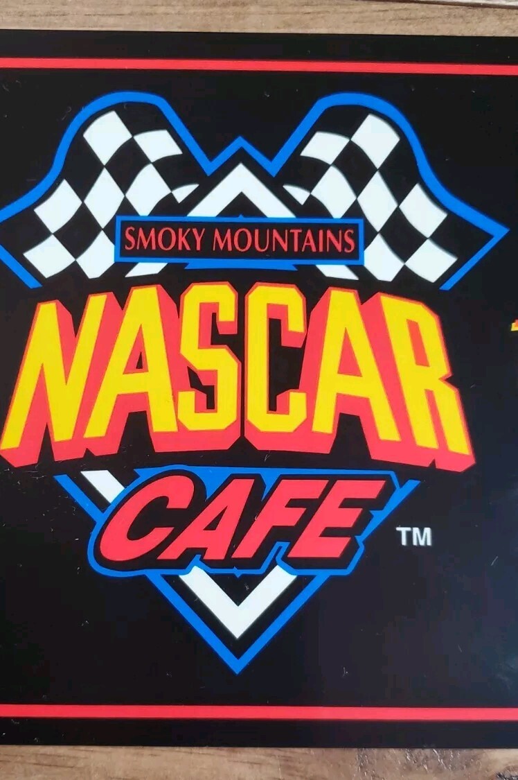 Vintage NASCAR CAFE Smoky Mountains Plastic License Plate Novelty Life’s A Race