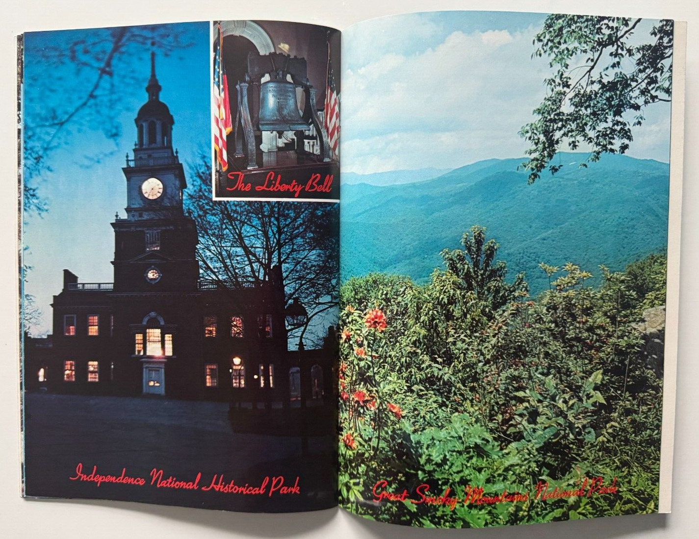 Vintage ca 1950s National Parks & Monuments Color Souvenir Travel Illust Booklet