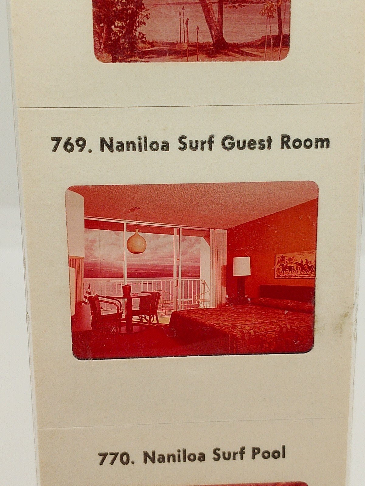 Vintage Kodak Film 5 Color Slides 2″x2″ – Island Of Hawai Naniloa Surf