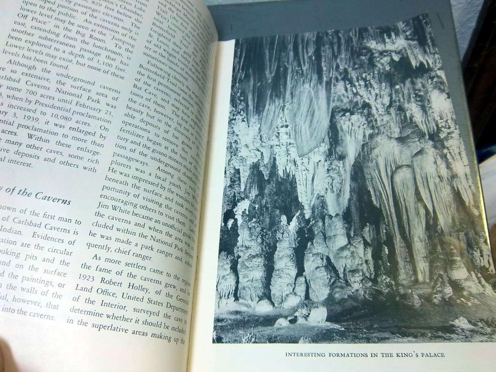 vintage 1951 Carlsbad Caverns National Park New Mexico souvenir Tourist Brochure