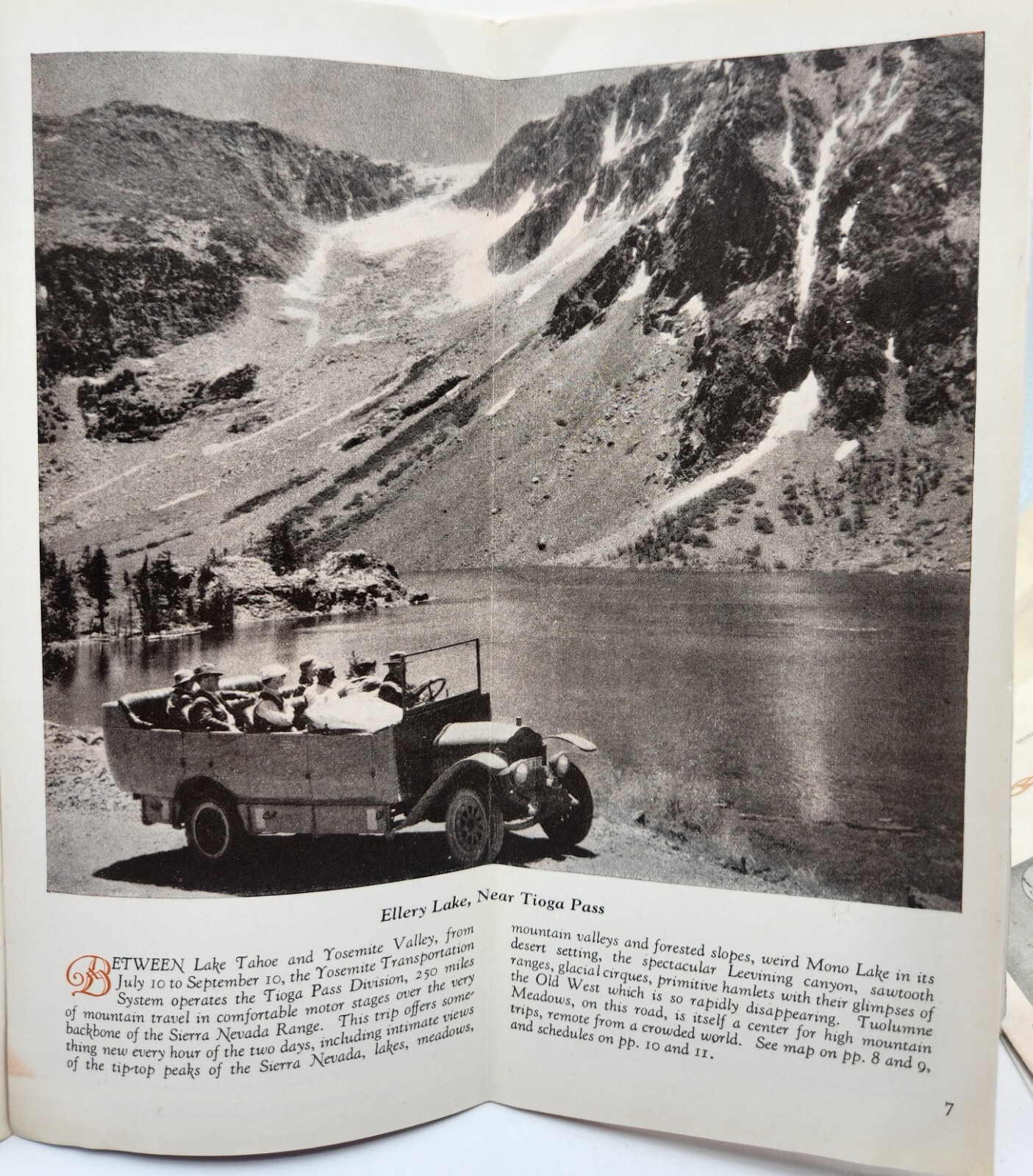 Yosemite and the Mariposa Big Trees Travel Brochure Transportion c.1920s