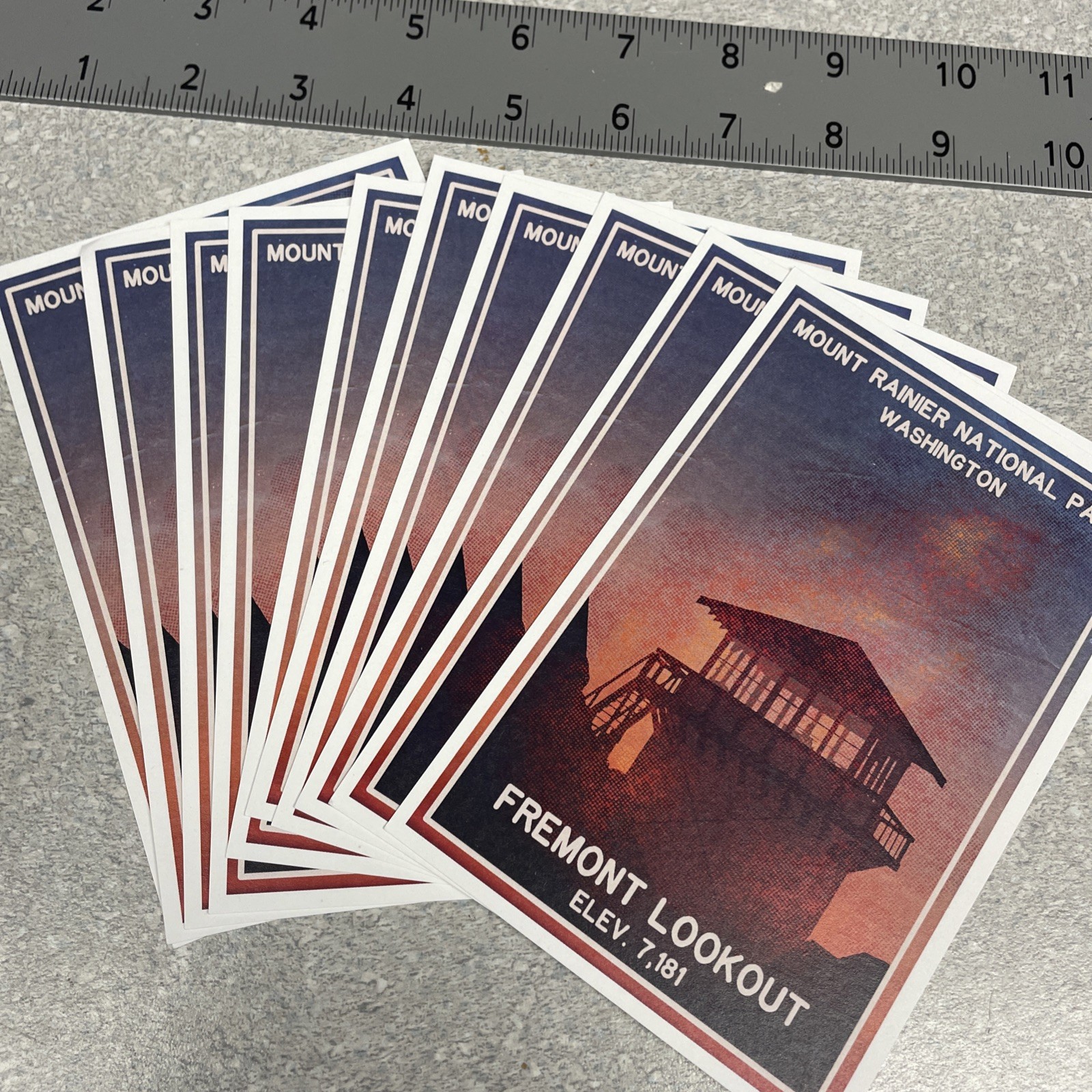 Mount Rainier National Park Gift Pack – Postcards / Decals / Brochure