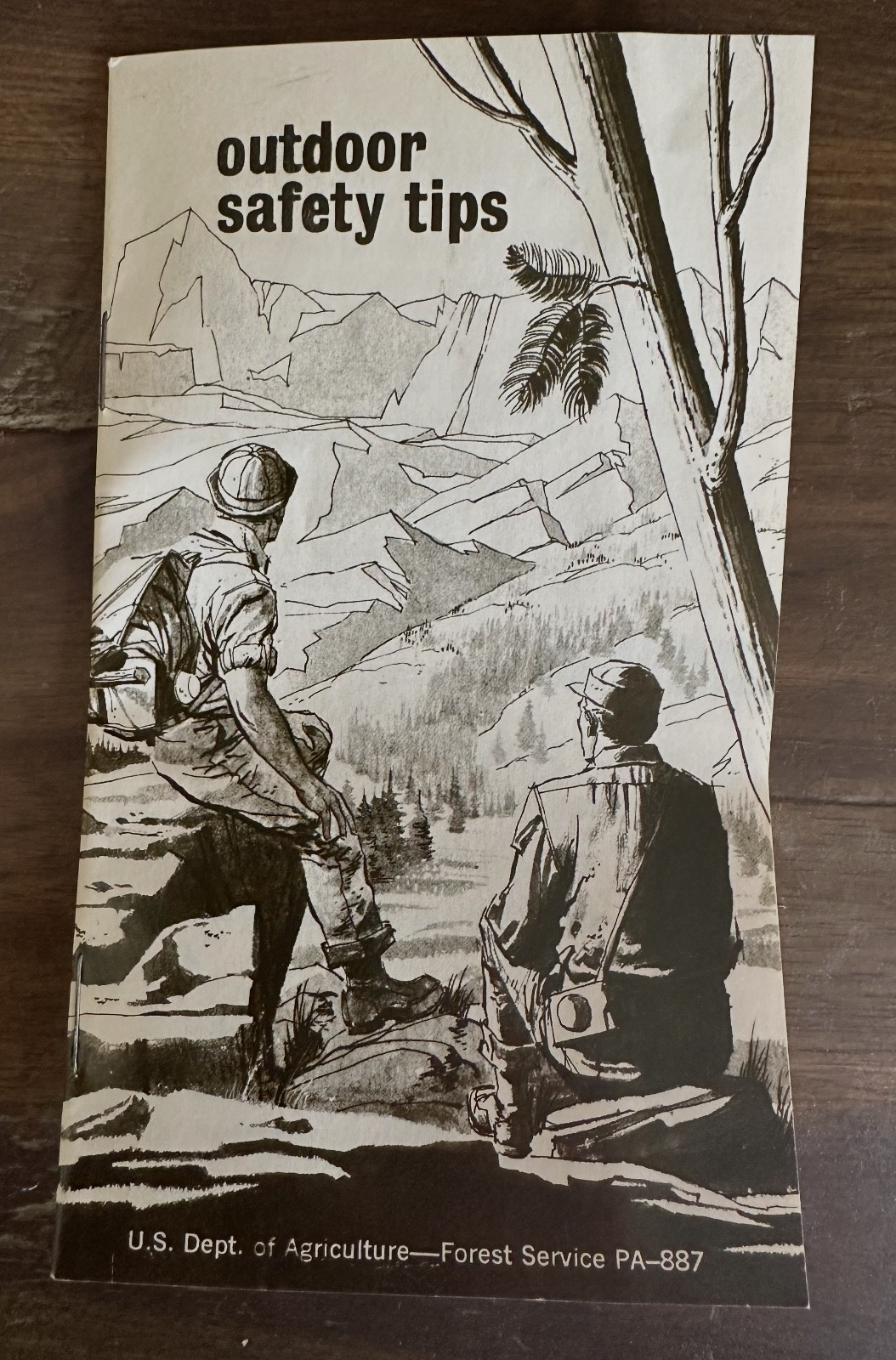 Vintage USDA Forest Service Safety Tips Booklet 1971 National Park