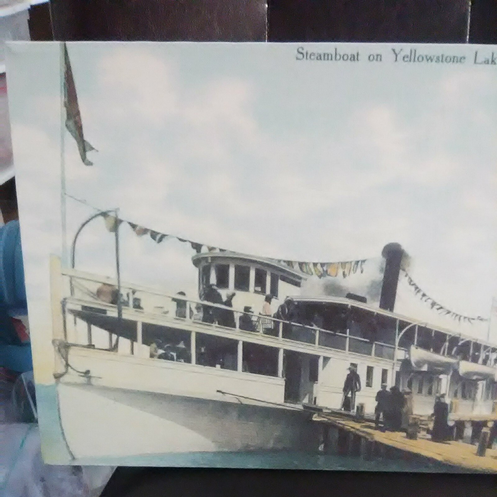 STEAMBOAT ON YELLOWSTONE LAKE, YELLOWSTONE NATIONAL PARK PICTURE ON CANVAS!